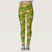 Geppotte Fritillary Oranje and White Butterfly Leggings (Voorkant)