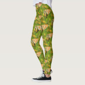 Geppotte Fritillary Oranje and White Butterfly Leggings (Links)