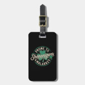 Gepredisponeerd voor grappen en onzin St. Patrick' Bagagelabel (Voorkant verticaal)