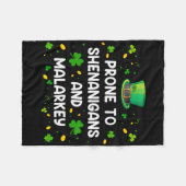 Gepredisponeerd voor kattenkwaad en onzin Grappige Fleece Deken (Voorkant (Horizontaal))