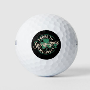 Gepredisponeerd voor kattenkwaad en onzin St. Patr Golfballen
