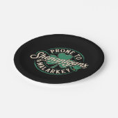 Gepredisponeerd voor kattenkwaad & onzin St. Patri Papieren Bordje (Gekanteld)