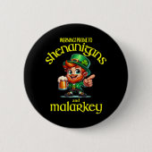 Gepredisponeerd voor kattenkwaad ronde button 5,7 cm (Voorkant)