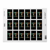 Gepredisponeerd Voor Streken En Onzin St. Patrick' Etiket (Full Sheet)