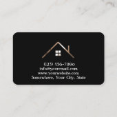 Geprefabriceerde woningbouwonderneming met legant visitekaartje (Achterkant)