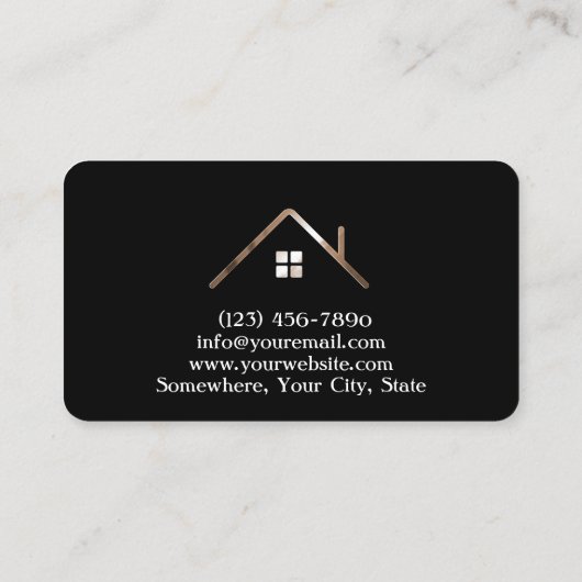 Geprefabriceerde woningbouwonderneming met legant visitekaartje (Achterkant)