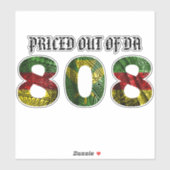 GEPRIJSD UIT DA 808 Tibal Kanaka Maoli Sticker (Vel)