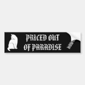 GEPRIJSD UIT HET PARADIJS - Hawaii Cat Bumpersticker (Voorkant)