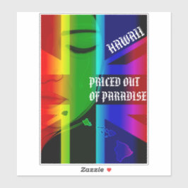 GEPRIJSD UIT HET PARADIJS HUILENDE WAHINE HIFlagIs Sticker