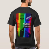 GEPRIJSD UIT HET PARADIJS HUILENDE WAHINE HIFlagIs T-shirt (Achterkant)