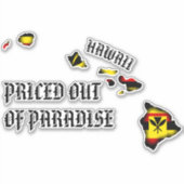 GEPRIJSD UIT PARADISE HI-eilanden Kanaka Maoli BYR Sticker (Voorkant)