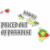 GEPRIJSD UIT PARADISE HI-eilanden Kanaka Maoli Sticker (Voorkant)
