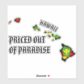 GEPRIJSD UIT PARADISE HI Islands Kanaka Maoli BLK Sticker (Vel)