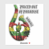 GEPRIJSD UIT PARADISE Honu Trbl Hook Kanaka Maoli Sticker (Vel)