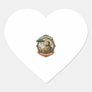 Geprikkeld Jezus Donkere Regenwolk Bliksem Weer Hu Hart Sticker