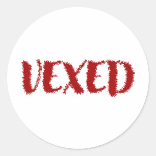 Geprikkelde-Cool Lettertype en Leuk Woord Ronde Sticker