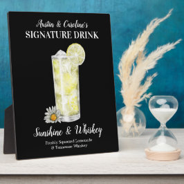 Geprikkelde limonade • PERSONALISEER deze Signatur Fotoplaat