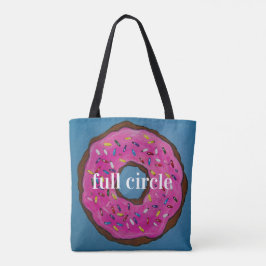 Geprinkst met liefde - volledige cirkel tote bag
