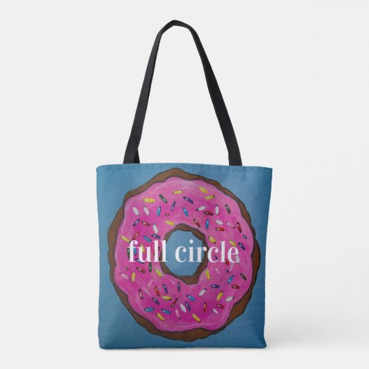 Geprinkst met liefde - volledige cirkel tote bag (Achterkant)