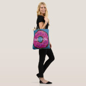 Geprinkst met liefde - volledige cirkel tote bag (Op model)