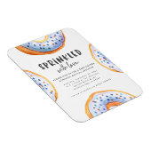 Geprinkst met liefdesdonut baby shower magneet (Rechterzijde)