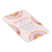 Geprinkst met liefdesdonut baby shower magneet (Rechterzijde)