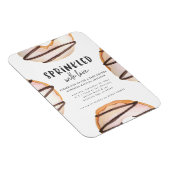 Geprinkst met liefdesdonut baby shower magneet (Rechterzijde)