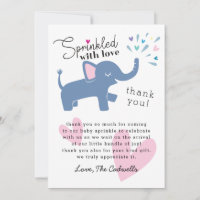 Geprinkst met liefdesklinkende olifant Baby Sprink