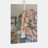 Gepritiseerd bij grootouders | Jaar van opgezette Glas Ornament (Voorkant Rechts)