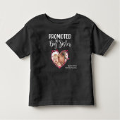 Gepritiseerd naar Big Sister Sibling Heart Photo & Kinder Shirts (Voorkant)