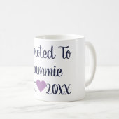 Gepritiseerd naar Grammie Navy & Paarse Mok (Voorkant rechts)