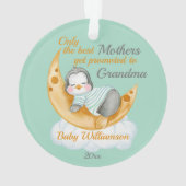 Gepritiseerd naar Grandma Baby Penguin Ornament (achterkant)