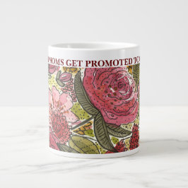 Gepritiseerd naar Grandma Pink Flowers Grote Koffiekop