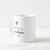 Gepritiseerd naar Grandma Red Heart Simple Koffiemok (Voorkant links)