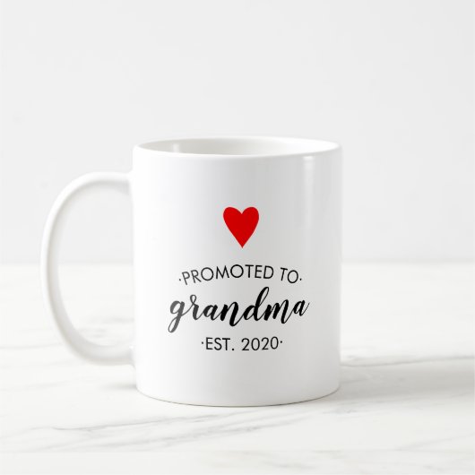 Gepritiseerd naar Grandma Red Heart Simple Koffiemok (Links)