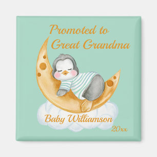 Gepritiseerd naar Great Grandma Baby Penguin Magneet