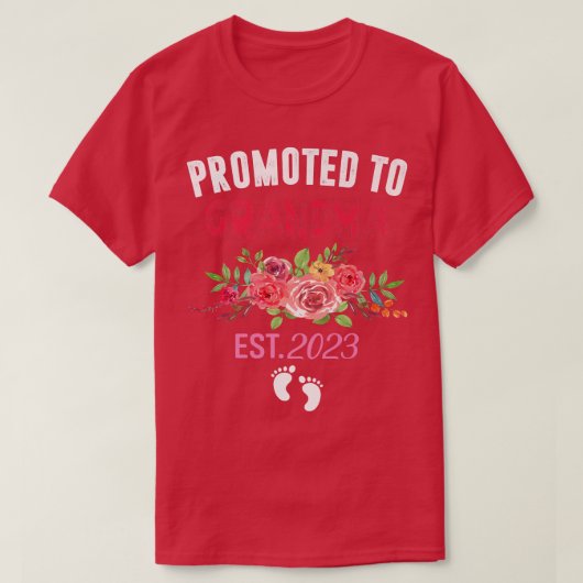 Gepritiseerd naar grootmoeder 2023, eerste keer ni t-shirt (Design voorkant)