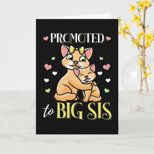 Gepritiseerd naar grote zuster Cute Big Sis Kaart (Gele Bloem)