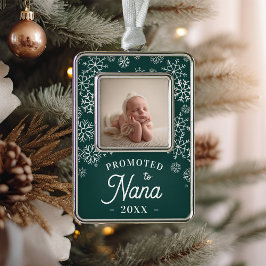 Gepritiseerd naar Nana | Baby Foto Grandma Verzilverd Omlijst Ornament