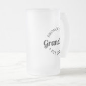 Gepritiseerd naar oma Est. 2021 I Matglas Bierpul (Voorkant rechts)