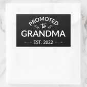 Gepritiseerd naar oma Est. 2022 II Rechthoekige Sticker (Tas)