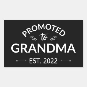 Gepritiseerd naar oma Est. 2022 II Rechthoekige Sticker