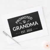 Gepritiseerd naar oma Est. 2022 II Rechthoekige Sticker (Envelop)