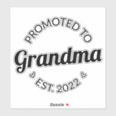 Gepritiseerd naar oma Est. 2022 Sticker (Vel)