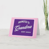 Gepritiseerd naar oma Est. 2023 voor New Grandma Kaart (Voorkant)