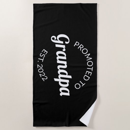 Gepritiseerd naar opa e.st. 2022 strandlaken (Voorkant)