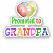 Gepritiseerd naar opa...viering sticker (Voorkant)