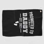 Gepritiseerd naar papa 2021 eerste vaders golfhanddoek (Horizontaal)