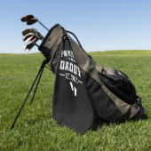 Gepritiseerd naar papa 2021 eerste vaders golfhanddoek (Groen)