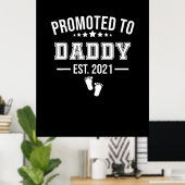 Gepritiseerd naar papa 2021 eerste vaders poster (Thuiskantoor)